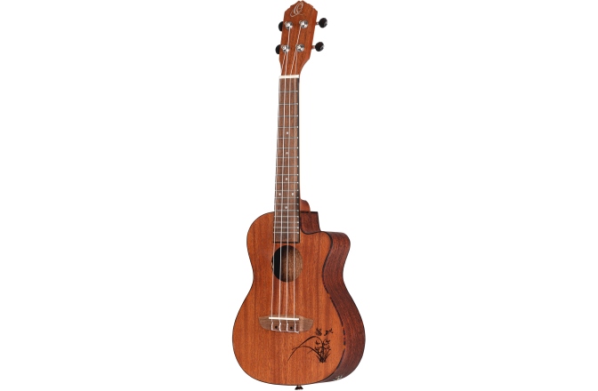 Ukulele concert Ortega Bonfire Series Concert Ukulele with Tuner - laser engraved