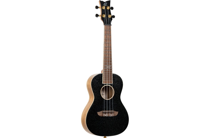 Ukulele concert Ortega Element Series Concert Ukulele 4 String - Metallic Black + Bag