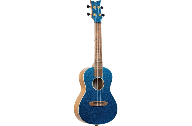 Ukulele concert Ortega Element Series Concert Ukulele 4 String - Metallic Blue + Bag