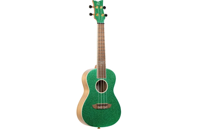 Ukulele concert Ortega Element Series Concert Ukulele 4 String - Metallic Green + Bag