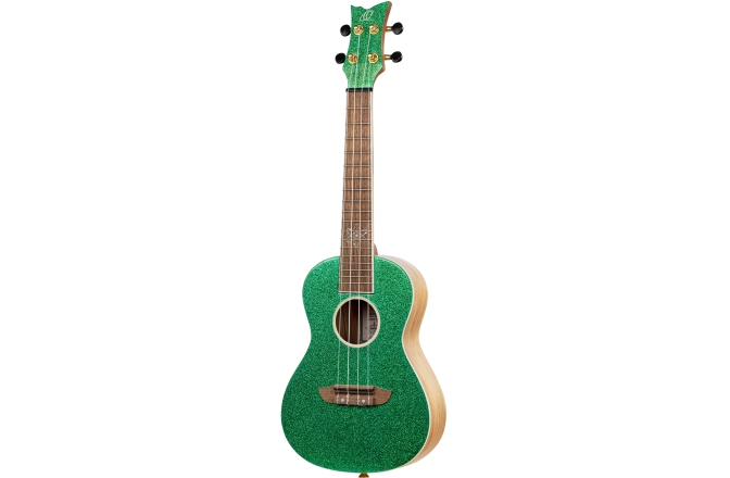 Ukulele concert Ortega Element Series Concert Ukulele 4 String - Metallic Green + Bag