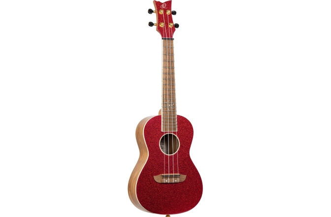 Ukulele concert Ortega Element Series Concert Ukulele 4 String - Metallic Red + Bag
