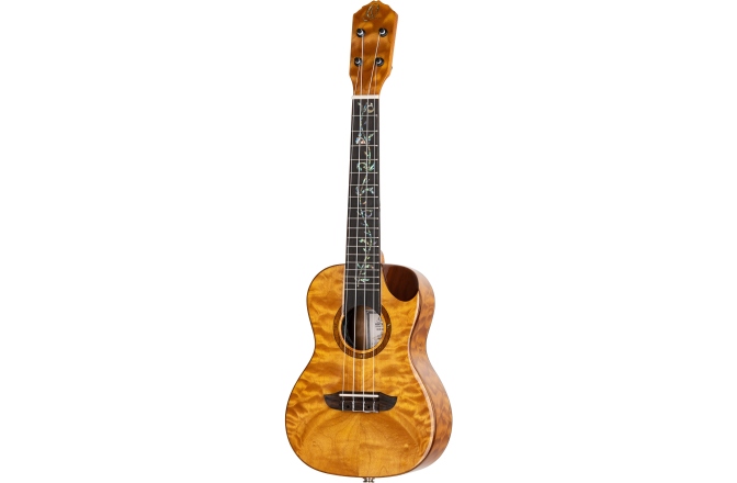 Ukulele concert Ortega Elite Series Concert Ukulele 4 String - solid quilted Maple Top + Bag