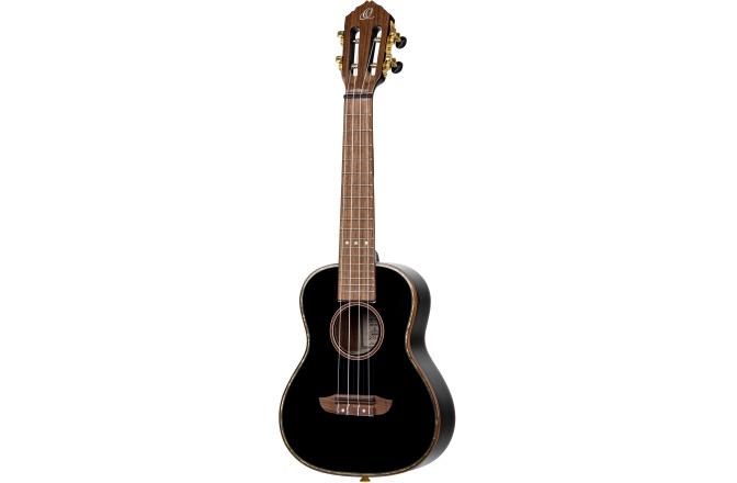 Ukulele concert Ortega Onyx Series Concert Ukulele 4 String - All Gloss Black + Bag