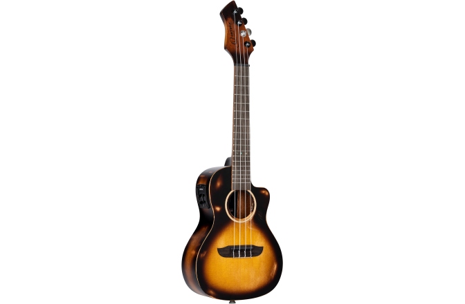 Ukulele Concert Ortega The Private Room Series Concert Ukulele 4 String - distressed tabacco finish + Bag