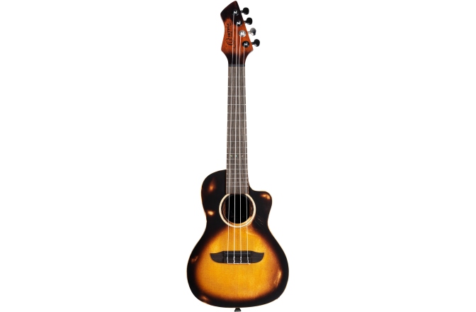 Ukulele Concert Ortega The Private Room Series Concert Ukulele 4 String - distressed tabacco finish + Bag