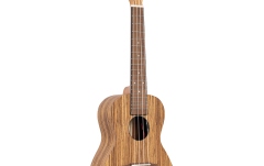 Ukulele concert stângaci Ortega Timber Series Preamp Concert Ukulele Lefty - Natural Zebrawood + Bag