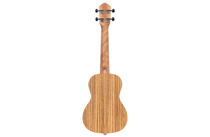Ukulele concert stângaci Ortega Timber Series Preamp Concert Ukulele Lefty - Natural Zebrawood + Bag