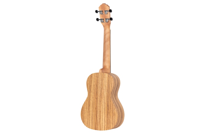 Ukulele concert stângaci Ortega Timber Series Preamp Concert Ukulele Lefty - Natural Zebrawood + Bag