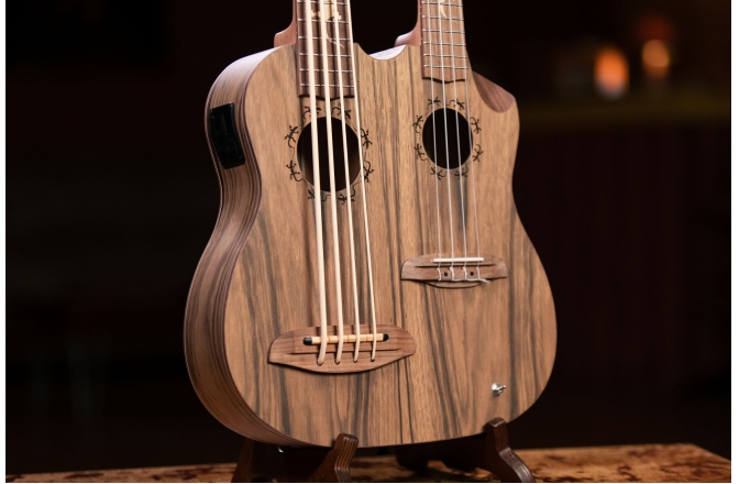 Ukulele cu Gât Dublu (Bas și Tenor) Ortega Custom Double Neck Ukulele HYDRA-BSTE