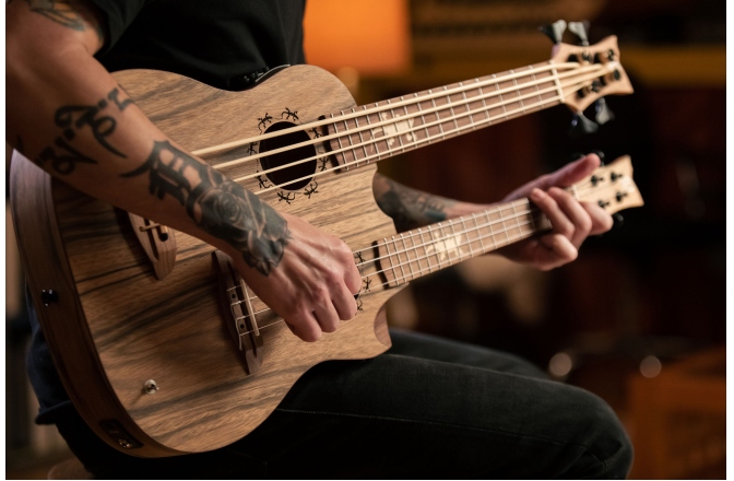 Ukulele cu Gât Dublu (Bas și Tenor) Ortega Custom Double Neck Ukulele HYDRA-BSTE