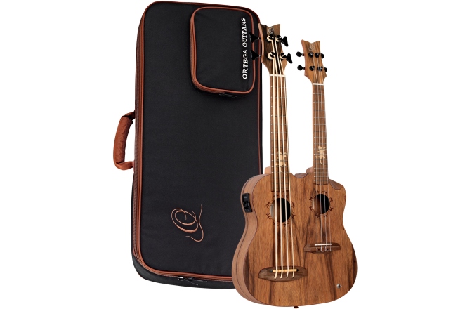 Ukulele cu Gât Dublu (Bas și Tenor) Ortega Custom Double Neck Ukulele HYDRA-BSTE