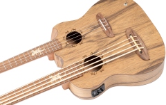 Ukulele cu Gât Dublu (Bas și Tenor) Ortega Custom Double Neck Ukulele HYDRA-BSTE