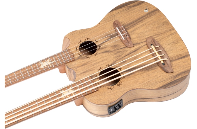 Ukulele cu Gât Dublu (Bas și Tenor) Ortega Custom Double Neck Ukulele HYDRA-BSTE