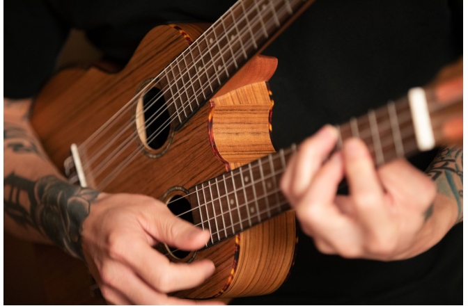 Ukulele cu Gât Dublu Ortega Custom Double Neck Ukulele HYDRA