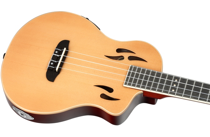 Ukulele electro-acustic Tenor Ortega TourPlayer Series Tenor Ukulele 4-String + Gig Bag RTPS-U-NAT