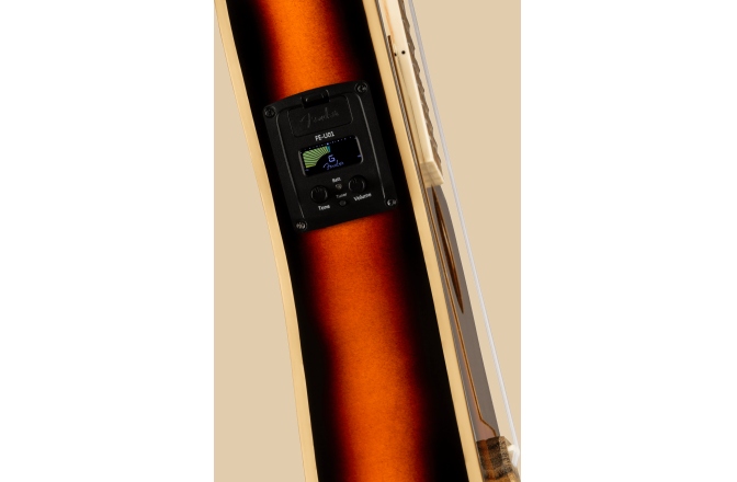 Ukulele electroacustic Fender Fullerton Jazzmaster Uke, Walnut Fingerboard, Tortoiseshell Pickguard, 3-Color Sunburst