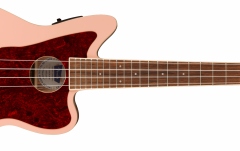 Ukulele electroacustic Fender Fullerton Jazzmaster Uke, Walnut Fingerboard, Tortoiseshell Pickguard, Shell Pink