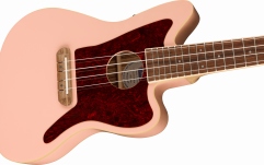 Ukulele electroacustic Fender Fullerton Jazzmaster Uke, Walnut Fingerboard, Tortoiseshell Pickguard, Shell Pink