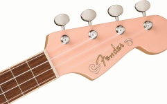 Ukulele electroacustic Fender Fullerton Jazzmaster Uke, Walnut Fingerboard, Tortoiseshell Pickguard, Shell Pink