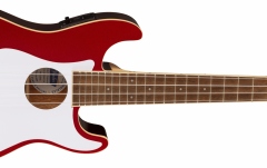 Ukulele electroacustic Fender Fullerton Strat Uke Walnut Fingerboard White Pickguard Candy Apple Red