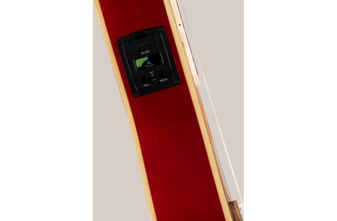 Ukulele electroacustic Fender Fullerton Strat Uke Walnut Fingerboard White Pickguard Candy Apple Red
