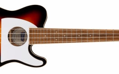 Ukulele electroacustic Fender Fullerton Tele Uke, Walnut Fingerboard White Pickguard 2-Color Sunburst