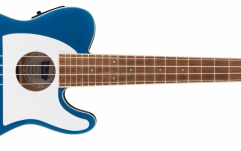 Ukulele electroacustic Fender Fullerton Tele Uke Walnut Fingerboard White Pickguard Lake Placid Blue
