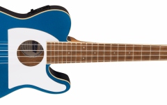 Ukulele electroacustic Fender Fullerton Tele Uke Walnut Fingerboard White Pickguard Lake Placid Blue