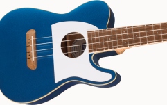 Ukulele electroacustic Fender Fullerton Tele Uke Walnut Fingerboard White Pickguard Lake Placid Blue