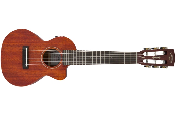 G9126 A.C.E. Guitar-Ukulele Acoustic-Cutaway-Electric with Gig Bag Ovangkol Fingerboard Fishman Kula Pickup Honey Mahogany Stain