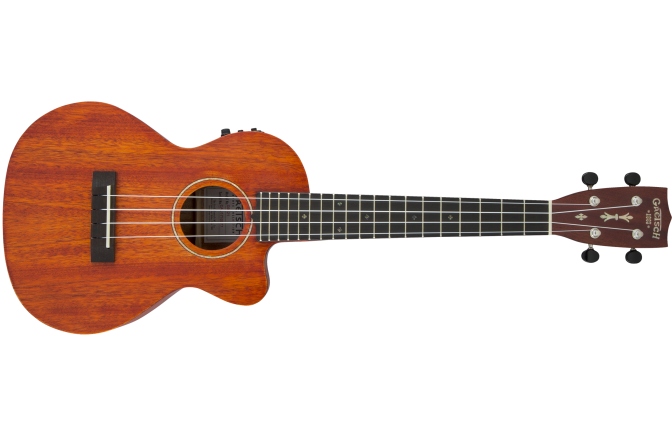 Ukulele Gretsch Guitars G9121 A.C.E. Tenor Ukulele with Gig Bag Ovangkol Fingerboard Acoustic-Cutaway-Electric Fishman Kula Pickup Honey Mahogany Stain