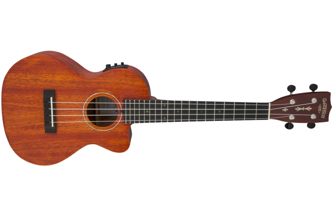 Ukulele Gretsch Guitars G9121 A.C.E. Tenor Ukulele with Gig Bag Ovangkol Fingerboard Acoustic-Cutaway-Electric Fishman Kula Pickup Honey Mahogany Stain