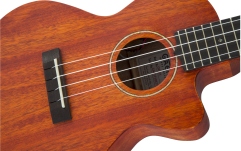 Ukulele Gretsch Guitars G9121 A.C.E. Tenor Ukulele with Gig Bag Ovangkol Fingerboard Acoustic-Cutaway-Electric Fishman Kula Pickup Honey Mahogany Stain