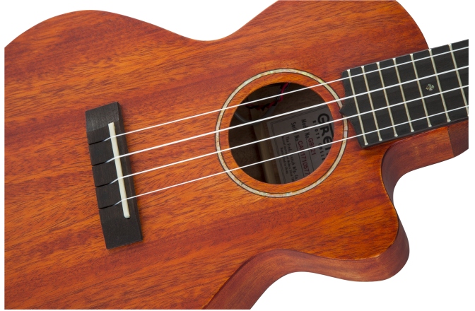 Ukulele Gretsch Guitars G9121 A.C.E. Tenor Ukulele with Gig Bag Ovangkol Fingerboard Acoustic-Cutaway-Electric Fishman Kula Pickup Honey Mahogany Stain