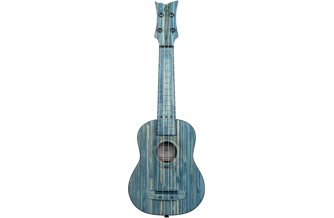 Ukulele  Ortega Bamboo Series Soprano Ukulele - Solid Bamboo/Jean Stonewashed + Bag