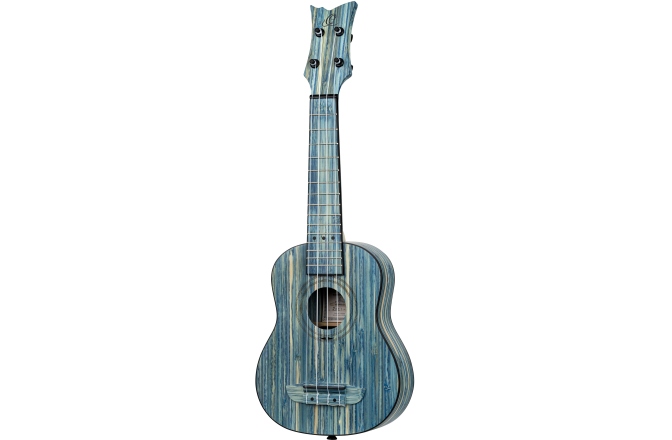 Ukulele  Ortega Bamboo Series Soprano Ukulele - Solid Bamboo/Jean Stonewashed + Bag