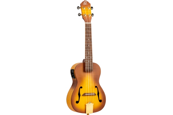 CBS  Concert Ukulele + DeLuxe Gigbag - flamed maple top an back &#38; sides / arched top &#38; bottom / violin soundholes