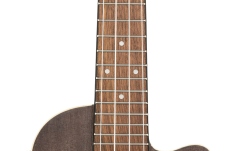 Ukulele  Ortega Earth Series Concert Ukulele - Coal Black Acoustic Electric