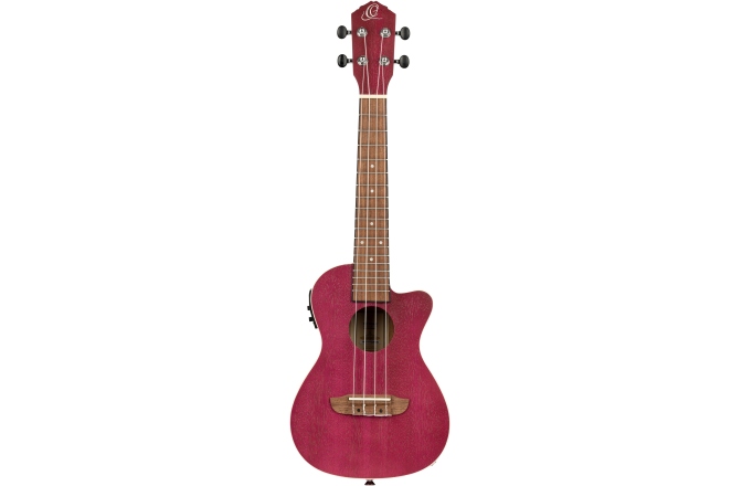 Ukulele  Ortega Earth Series Concert Ukulele - Raspberry Red Acoustic Electric