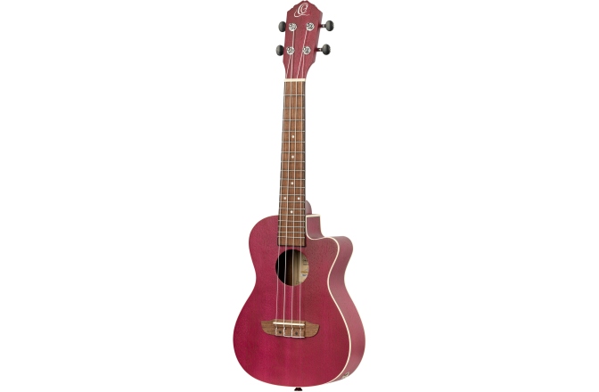 Ukulele  Ortega Earth Series Concert Ukulele - Raspberry Red Acoustic Electric