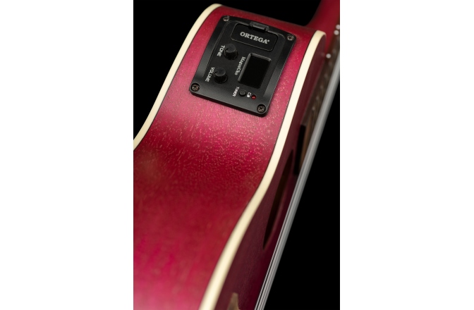 Ukulele  Ortega Earth Series Concert Ukulele - Raspberry Red Acoustic Electric