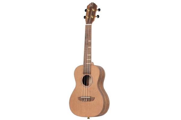 TS Concert Ukulele - solid cedar top / walnut back &#38; sides / maple freteboard inlays - Natural