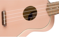 Ukulele Sopran Fender Venice Soprano Uke, Walnut Fingerboard, Shell Pink