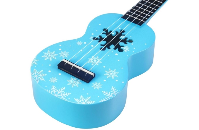 Ukulele Sopran Mahalo Designer Series Soprano Uke - Snow (Glacier Blue)