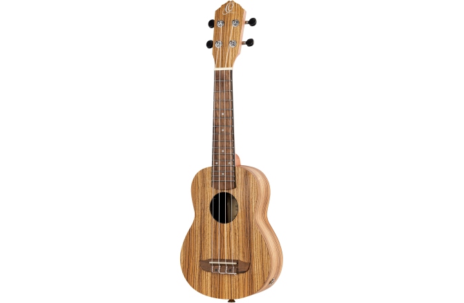 Ukulele sopran Ortega Ukulele Timber Series Soprano Preamp inclusive Gigbag - Natural Zebrawood