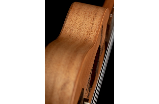 Ukulele sopranino pentru stângaci Ortega KEIKI Ukulele 4 String Lefty - Sopranino Tortiose/Turtle Lasering/ KEIKI Headstock/A D F# B/ Mahogany Natural