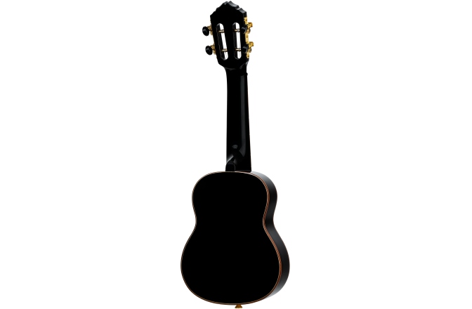 Ukulele soprano Ortega Onyx Series Soprano Ukulele 4 String - All Gloss Black + Bag