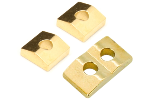 Floyd Rose  FR7NCBSG3P - 7-String Nut Clamping Blocks (3 pcs) - Satin Gold