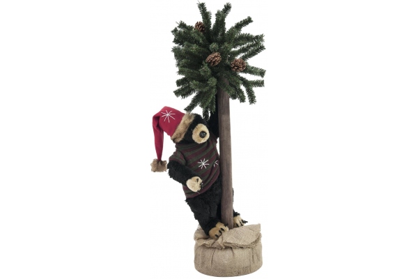 Christmas bear, with fir, 105cm